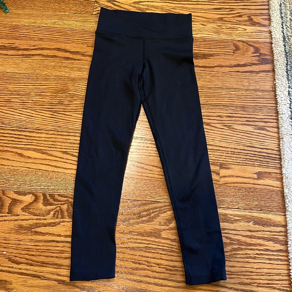 Athleta Girl - Ribbed black tight - size L/12